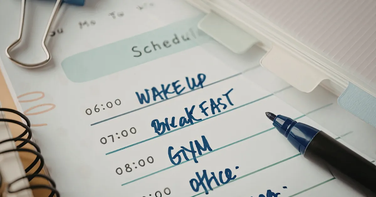 Daily Routine Structure for Better Time Management