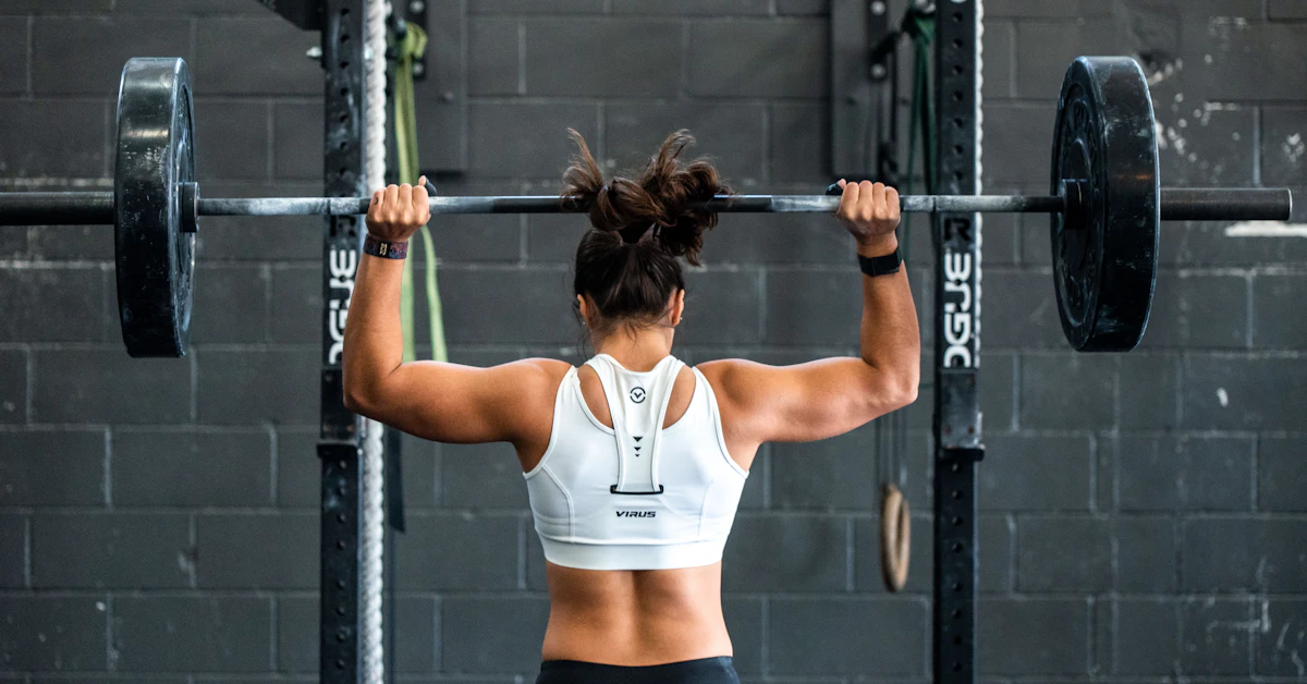 Woman strength training while learning about creatine for women